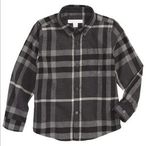 Boys Burberry button down shirt